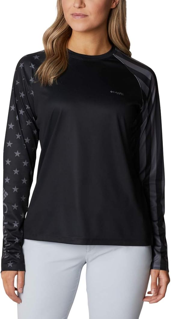 Columbia Tidal Tee PFG Maglia Donna Manica Lunga | Stampata A Sublimazione Pesci | Escursionismo E Pesca | Protezione Solare UPF 50 - 3