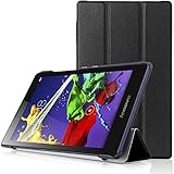 Lenovo Tab 2 A8 Case - HOTCOOL Ultra Slim Lightweight SmartCover Stand Case For 2015 Released 8-Inch Lenovo TAB 2 A8-50 ZA030046US Tablet, Black