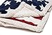 Chanasya Premium Patiotic US Flag Print Sherpa Throw Blanket - Lightweight Microfiber for Couch and Bed - Great Gift for Veteran, Friend, Men, Women, Proud American House (60x70 Inches)