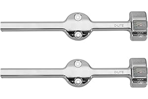 Dream lighting 12Volt DC 8.5inch Amber & Red LED Trailer Fender Lights Double Face Led Side Marker Clearance Lighting for RV/Truck/Boat/Cargo, Chrome Shell, Pack of 2