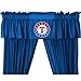 MLB Texas Rangers 5pc Long Curtain Drapes Valance Set