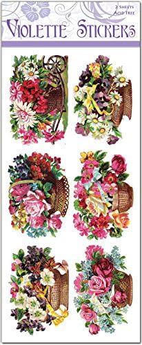 Rose Floral Basket Labels - Wilhelmina