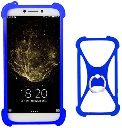 Lankashi Blue Stand Ring Holder Soft Silicone Mobile Phone Protective Case Cover For TP-LINK Neffos Y5L C5L Y50 Y5 C5 Max C5A C5S X1 N1 C7 X9 / Ulefone S1 S9 Pro Paris X T1 Gemini U008 Pro Metal Future Vienna / Uhappy UP520 UP550 UP580 UP350 UP720 / Umi Zero Z Pro C Note Umidigi S One C2 Diamond X Plus E London Max Super eMAX HAMMER S / Uhans A101 A6 S3 H5000 Note 4 / Vernee M6 M5 Mars Pro Active Thor E Apollo Lite / Mywigo Uno City 3 Magnum 2 Pro Halley 2 Universal