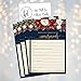Hadley Designs 50 Floral Wedding Advice Cards For Bride and Groom, Guest Book Alternative, Advice and Wishes For The Mr. and Mrs., Bridal Shower Cards, Wedding Card Boxes Reception
