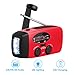 Emergency Weather Radio Portable Emergency Solar Radio Hand Crank Self Powered Phone Charger 3-Led Flashlight Am Fm