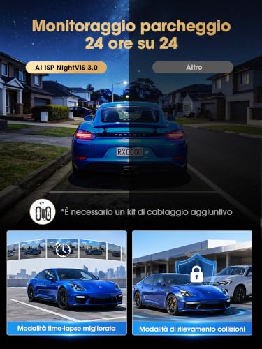 DDPAI Z60 Master, 4K+2K Dash Cam Auto, STARVIS2 IMX678, Dashcam Dual HDR, Incl. Scheda 64GB, 5G WiFi6, 2K/60FPS, GPS, 3" IPS, Visione Notturna AI ISP, Modalità Parcheggio 24h, ADAS, 4G Disponibile