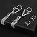 CABBE 2Pcs Fake Nipple Rings Non-Piercings Stainless Steel Body Piercing Jewelry, Tassel
