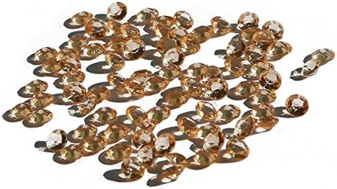 crownroyaljack 2000Pcs 8mm Acrylic Diamonds for Wedding Party Table Centerpiece Decorations, (8mm)Gold