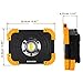 BONASHI 15W Portable LED Work Light Aluminum Body, Cordless Rechargeable Floodlight, 1500Lumens 6000K, Emergency Security Lights with USB Port, Indoor &Outdoor Use for Garage, Camping, Fishing