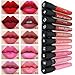 Neverland Beauty wasserdichte flussige Make-up Lips Lip Brush Matte Lippenstift Lip Gloss Super Long Lasting (SET3)