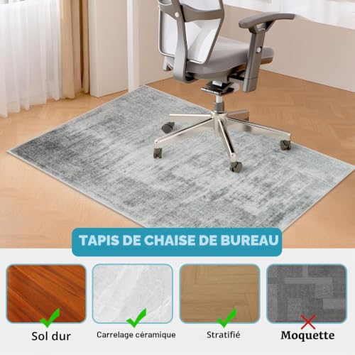 Office Chair Floor Protector Mat 120x150cm, Office Chair Protector Mat, Floor Protector Mat for Hard Floors, Office Chair Mat Non-Slip Office Chair Mat