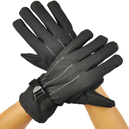 men's leather gloves in the winter/Warm thick lined gloves/ riding outdoor glove-A One Size
