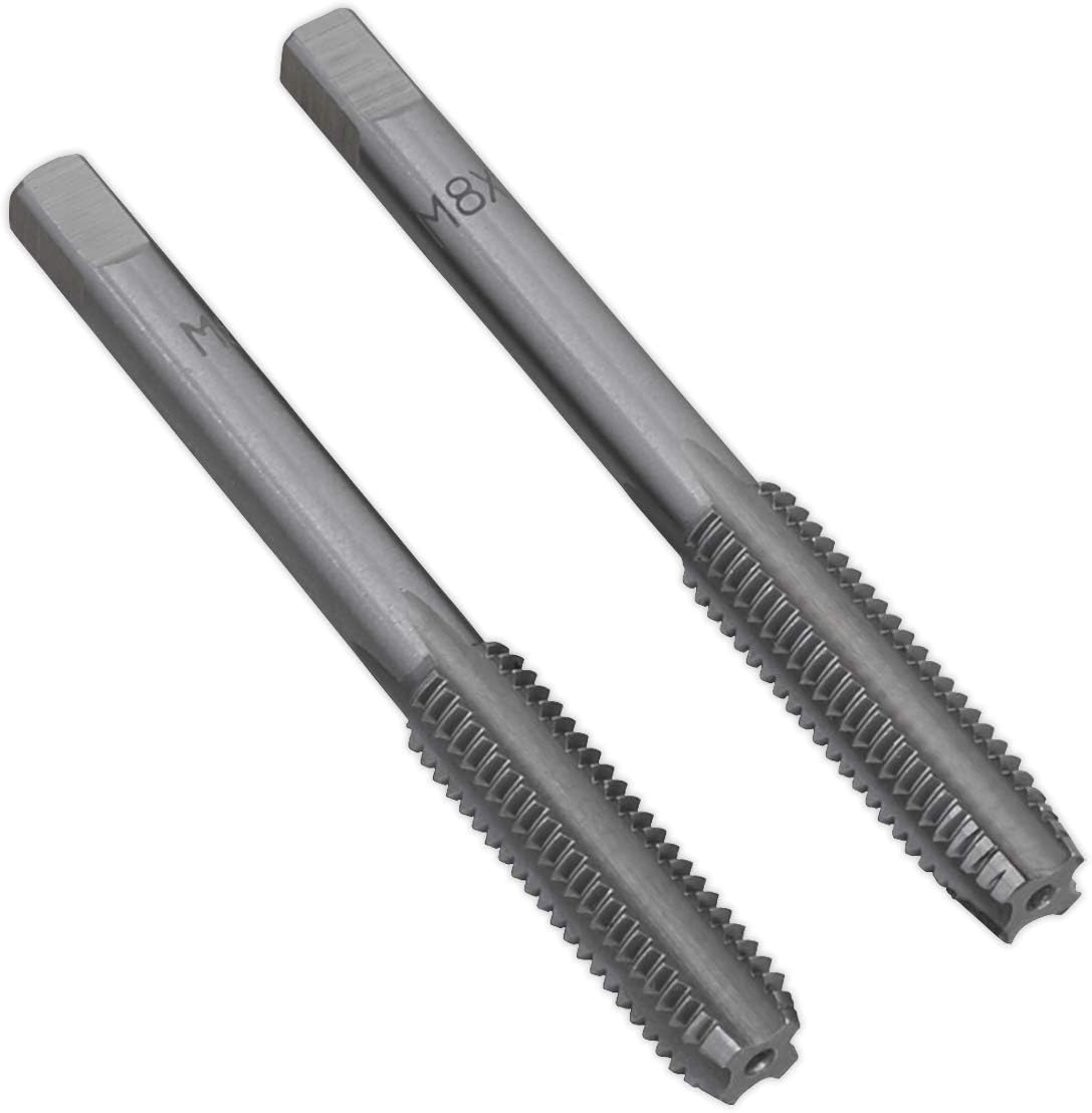 Sealey TSM8 2PC M8 x 1.25mm Tap Set (Taper & Plug)