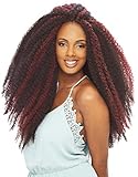 Janet Collection Afro Twist Marley Braid Crochet Hair 4 Pack (#1B)