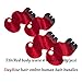 DAYRISE Ombre Red Body Wave Human Hair Bundles 4 Bundles (8 8 8 8 inch) Brazilian Virgin Human Hair Extensions Ombre Body Wave Bundles 2 Tone Color (T1B/RED)