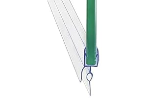 DALRUN Frameless Shower Door Sweep Shower Door Bottom Seal for 3/8" Glass,36" Long, Glass Shower Door Seal Strip,Clear Vinyl