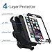 iPhone 7 Plus case - Shockproof Heavy Duty Hybrid PC and TPU Full Body Rugged Double Use Holster Protective Cover Case Kickstand + Belt Clip for iPhone 7 Plus(5.5 inch) 2016 (Black)