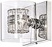 Possini Euro Design Wrapped Wire Modern Wall Light Sconce Chrome Silver Hardwired 5