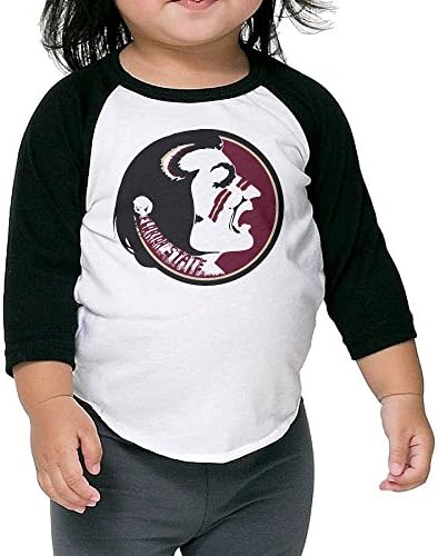 Kid's Florida State Seminoles Toddler Unisex 3/4 Sleeve Raglan Shirts 100% Cotton
