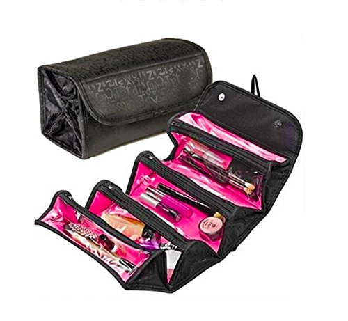 Women's Cosmetic Bag Makeup Organizer Jewelry Toiletry Case Tote Bag in Elegant Colors, Ships from U.S