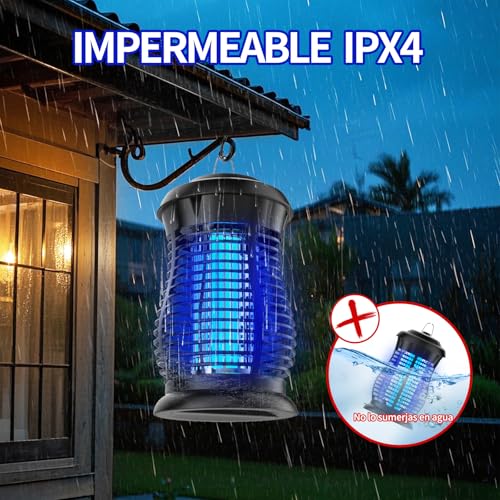 YCQYNHQ Mata Mosquitos Electrico, Lámpara de Interior Antimosquitos, 18W Mosquito Killer, Adecuado para Eliminar Mosquitos y Moscas en Habitaciones Interiores, Cocinas y Aseos