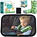 Baby Car Mirror for Backseat | Safe Wide Angle Rear View Mirror for Infants & Babies | Complete Car Mirror Set with Car Seat Cover Straps & Cleaning Cloth| Fun Hard Cover Instructions