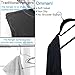 Ommani Velvet Hangers, Non Slip Clothes Hangers Heavy Duty Durable Space Saving with 360 Degree Swivel Chrome Hook Accessory Bar, Velvet Suit Hangers for Coat Skirt Shirt Pants Dress - 20 Pack Black
