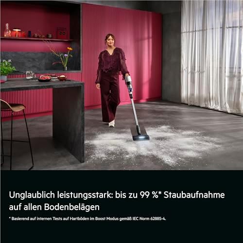 Ultimate 7000 GEN2 Akku Staubsauger kabellos, Auto Modus, AllFloor LED Bodendüse für optimale Sicht, leicht 1,35kg Handsauger, starke Reinigung bis zu 40 Min Laufzeit, HEPA-Filter, weiß AP72UB21AM