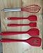 5PCS Silicone Kitchenware Baking Cooking Tools Silicone Kitchen Utensils Sets with gift is Ice Tray