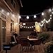 String Lights Solar Power 20 Feet with 30 LED Crystal Ball Super Bright Waterproof Indoor Outdoor for Christmas Garden Home Party Wedding Holiday Decorations(Cool White)