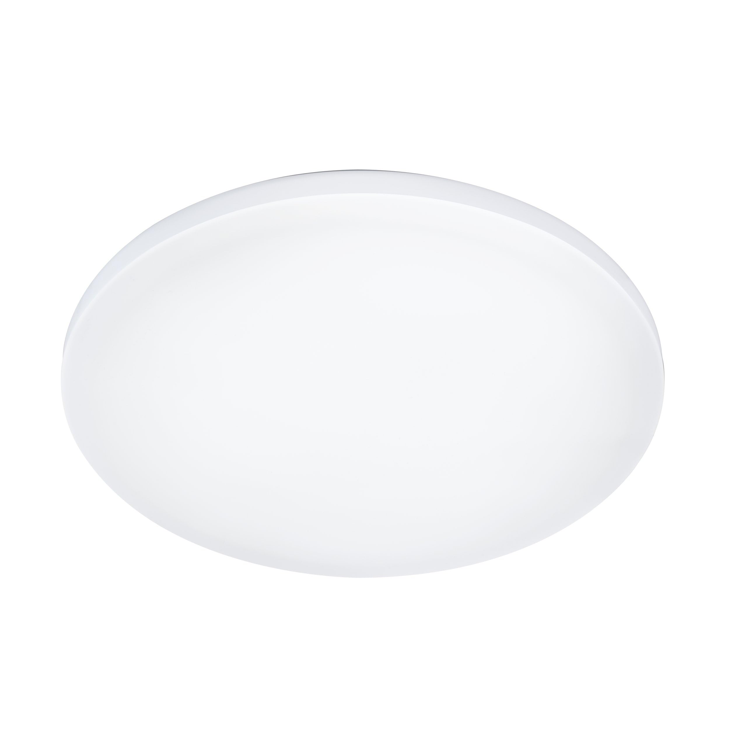 Eglo LED Outdoor Ceiling Light Ronoco, Outside Lighting for wall and Ceiling, Exterior lamp Made of Metal and Plastic in White, Warm White, IP44, ⌀ 22 cm