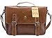 Pu Faux Leather Briefcase Vintage Leather Shoulder Messenger Bag Laptop