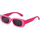 ADE WU Rectangle Sunglasses for Women Men Retro 90s Trendy Narrow Rectangular Sun Glasses Fashion Y2K Unisex Stylish