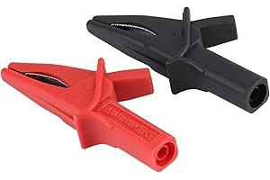Clips HT18A Gator for Oscilloscope - Fully Insulated and - Large Dolphins in Red Black - 2PCs