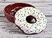 Creative Hobbies Donut Box with Sprinkles, Case of 6, 4.25 Inch Round, Unfinished Ceramic Bisque, with How to Paint Your Own Pottery Booklet