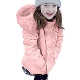 Miss Bei Girl's Kids Winter Coat Parka Kids Warm Puffer Jacket with Hooded (Toddler & Big Kids)