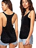 SEXYWG Women Summer Vest Sexy Backless See-Through Loose Tank Top