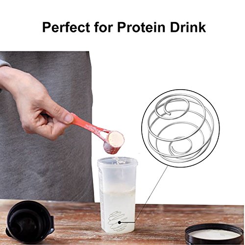 6 x Stainless Steel Bottle Mixer Ball Blender Whisk Protein Shaker