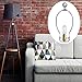 URATOT 3 Pack 8 Inch Silver Lamp Harp Holder Lamp Shade Harp, Saddle Base and Lamp Finial for Table and Floor Lamps (Silver)