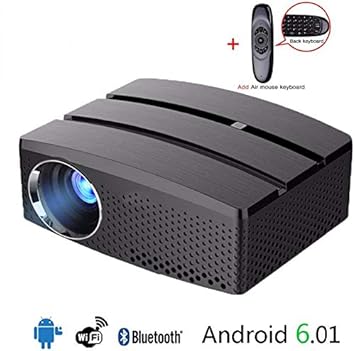 HAWK LI Mini Proyector portátil Wi-Fi y Bluetooth de Cine en casa ...