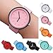 Start Unisex Simple Number Watches Comfortable Canvas Belt Wrist Watch Bracelet (Black)