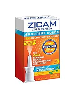 Amazon.com: Zicam Cold Remedy Nasal Spray, 0.5 Fluid Ounce