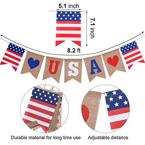 3 Balloons+Independence+Patterned+Patriotic+Decoration
