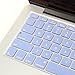 GMYLE Comfortable Touch Ultra Thin Soft Protector Keyboard Cover Compatible for MacBook Air 13 inch (A1369/A1466), OLD Version Pro 13 inch (A1278/A1425/A1502), OLD Pro 15 inch (A1398) - Serenity Blue