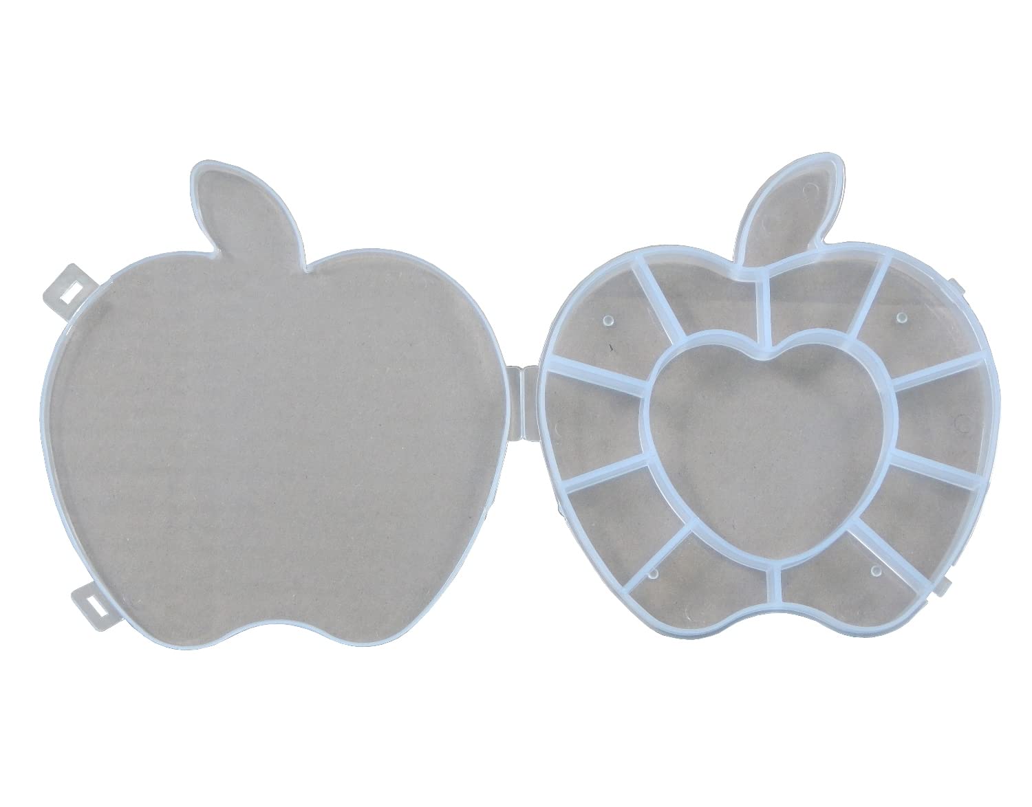 12 Compartments Storage Box Plastic 2 Pieces Apple Storage Box 16 cm Sorting Box Material Box Organiser Beads Storage Box Assortment Box Beads Box