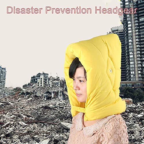 Luerme Disaster Prevention Hard Hats ，Earthquake Fire Headgear Flame Retardant Cloth Disaster Prevention Hoods Flame Retardant Cloth Fireproof Material for Child Adult - Thumbnail 4