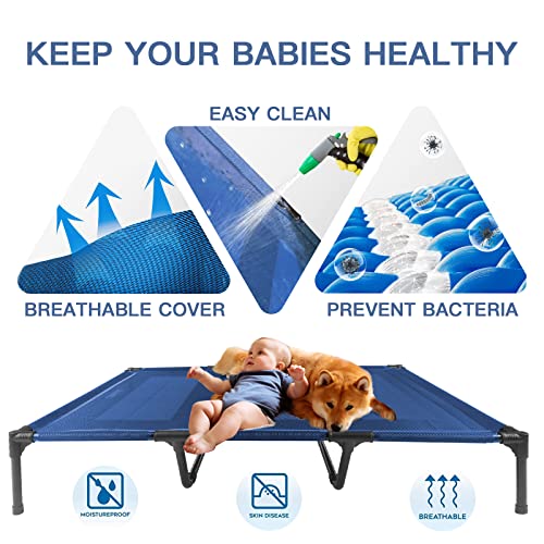 suddus Elevated Dog Beds Waterproof Outdoor, Portable Raised Dog Bed