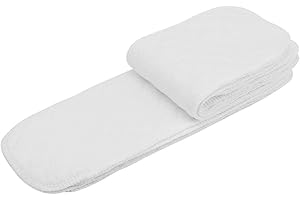 Sonew 10pcs Soft&Breathable Baby Diapers Toddler Cotton Nappy Insert Liners Reusable Cotton Cloth Diaper 12.5 * 4.7in Common Size(3 Layers)