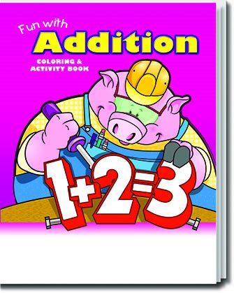Fun With Addition Kid's Coloring & Activity Book in Bulk (25-pack)