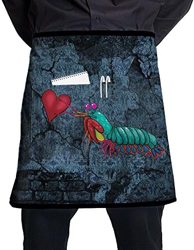 Elegant And Concise Pocket Mantis Shrimp And Its Heart Half Apron
